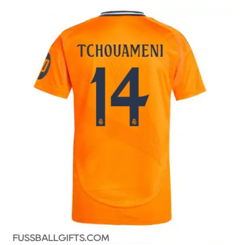 Real Madrid Aurelien Tchouameni #14 Fußballbekleidung Auswärtstrikot 2024-25 Kurzarm